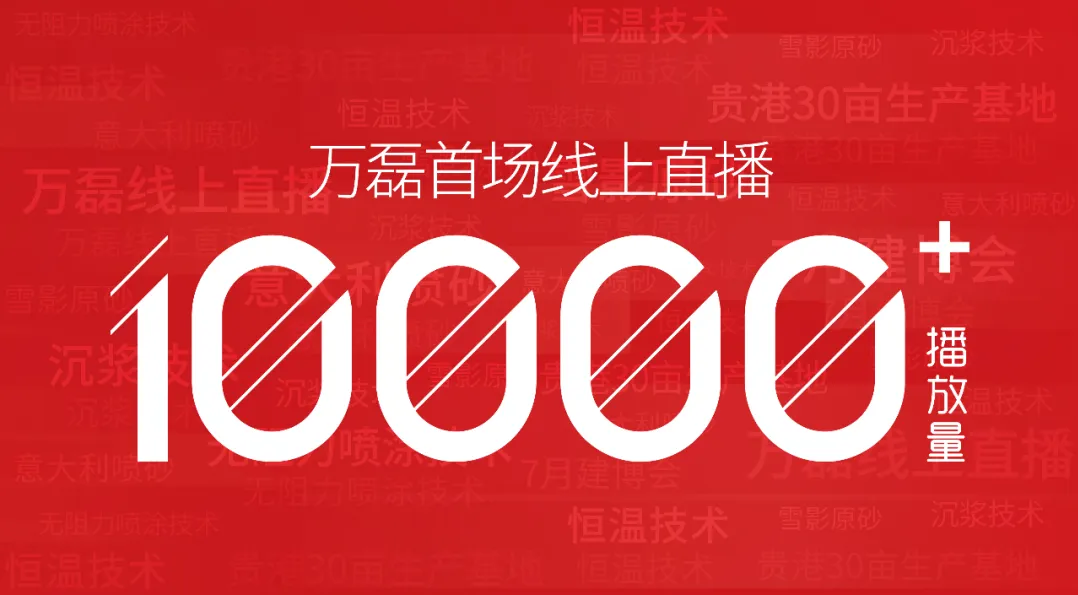 10000+人氣，萬磊首場線上直播 完美收官！